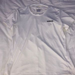 white adidas sport top